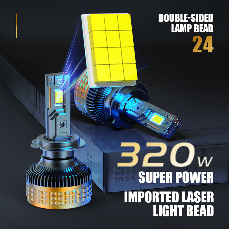 320W High Power 3 Copper Tube voiture phare LED H7 H1 H4 rétro-éclairage LED avant