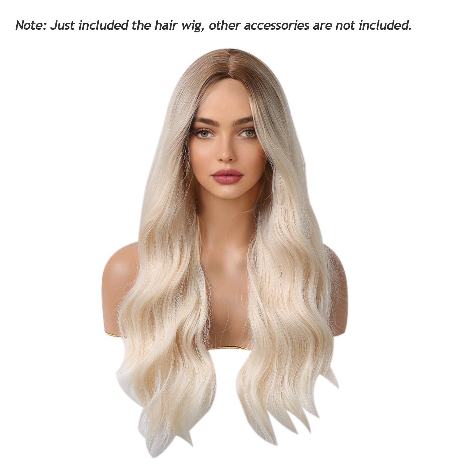 Perruque synthétique Blonde bouclée Perruque longue Coiffure