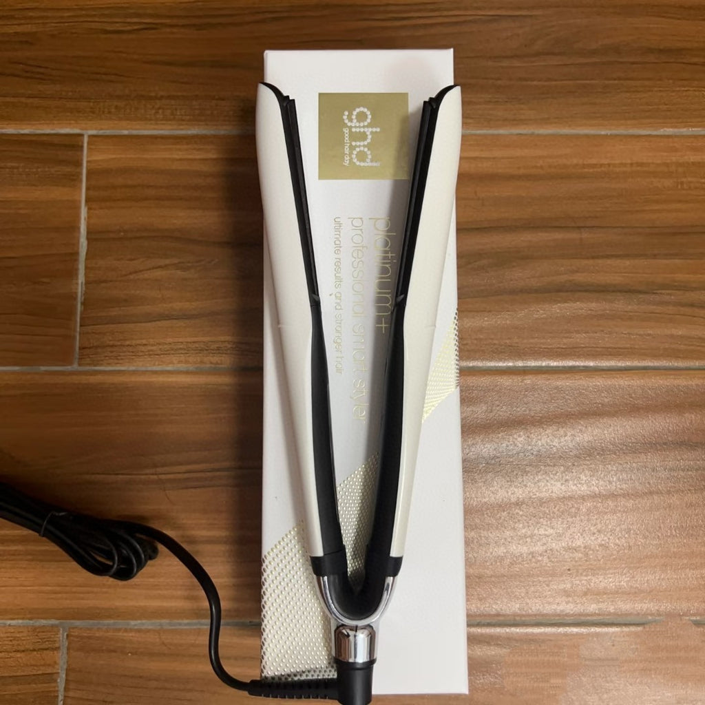 Rouleau sec noir et blanc Platinum droit trois-en-un redresseur de cheveux filés