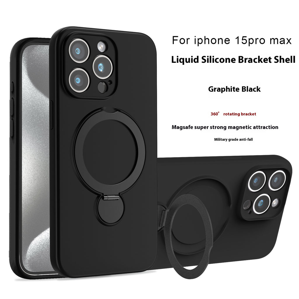 Boîtier de téléphone magnétique en silicone liquide applicable anti-chute