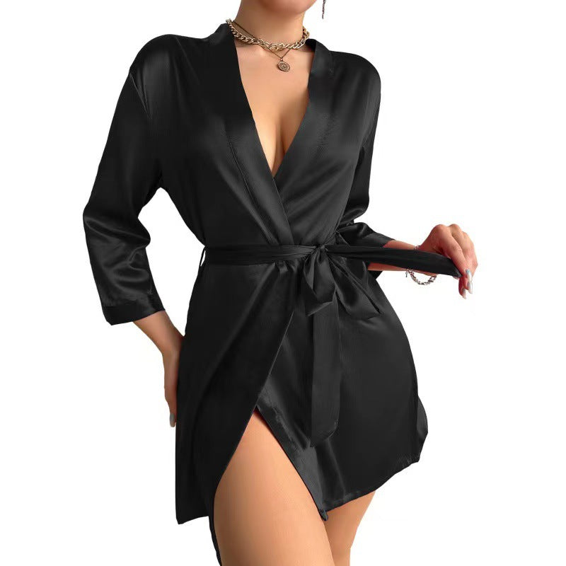 Personnalité de mode Robe de femme couleur unie