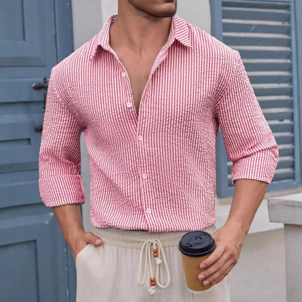 Chemise à manches longues à manches longues pour hommes