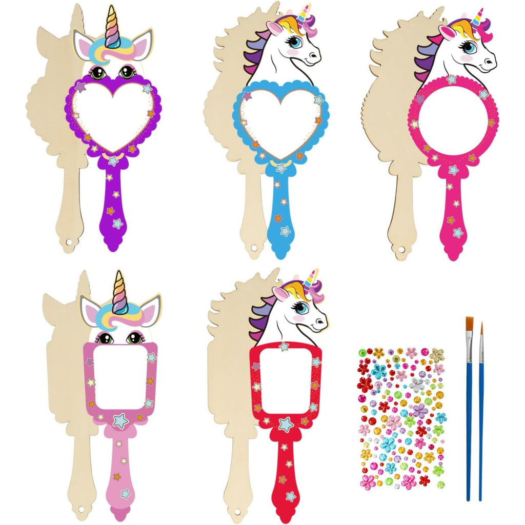 Kit bricolage 22 pièces pour miroirs Licorne