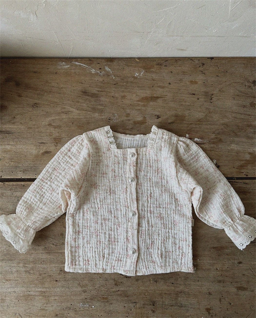 Automne Filles Col carré Veste Cardigan