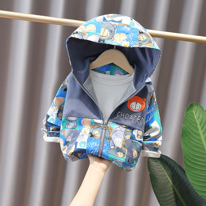 Garçons et filles Style coréen Trendy petites et moyennes vestes pour enfants