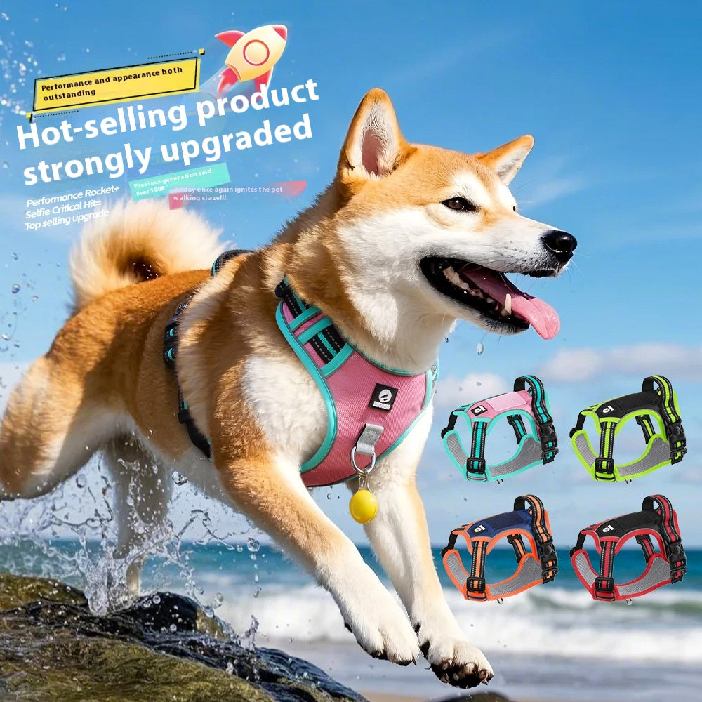 Anti Breaking Loose Big Dog Cost Strap Reflective Medium Large Dog