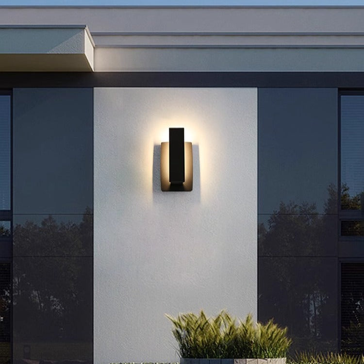 Extérieur Villa Courtyard Porte Chemin et Terrasse Minimalist Lampe murale