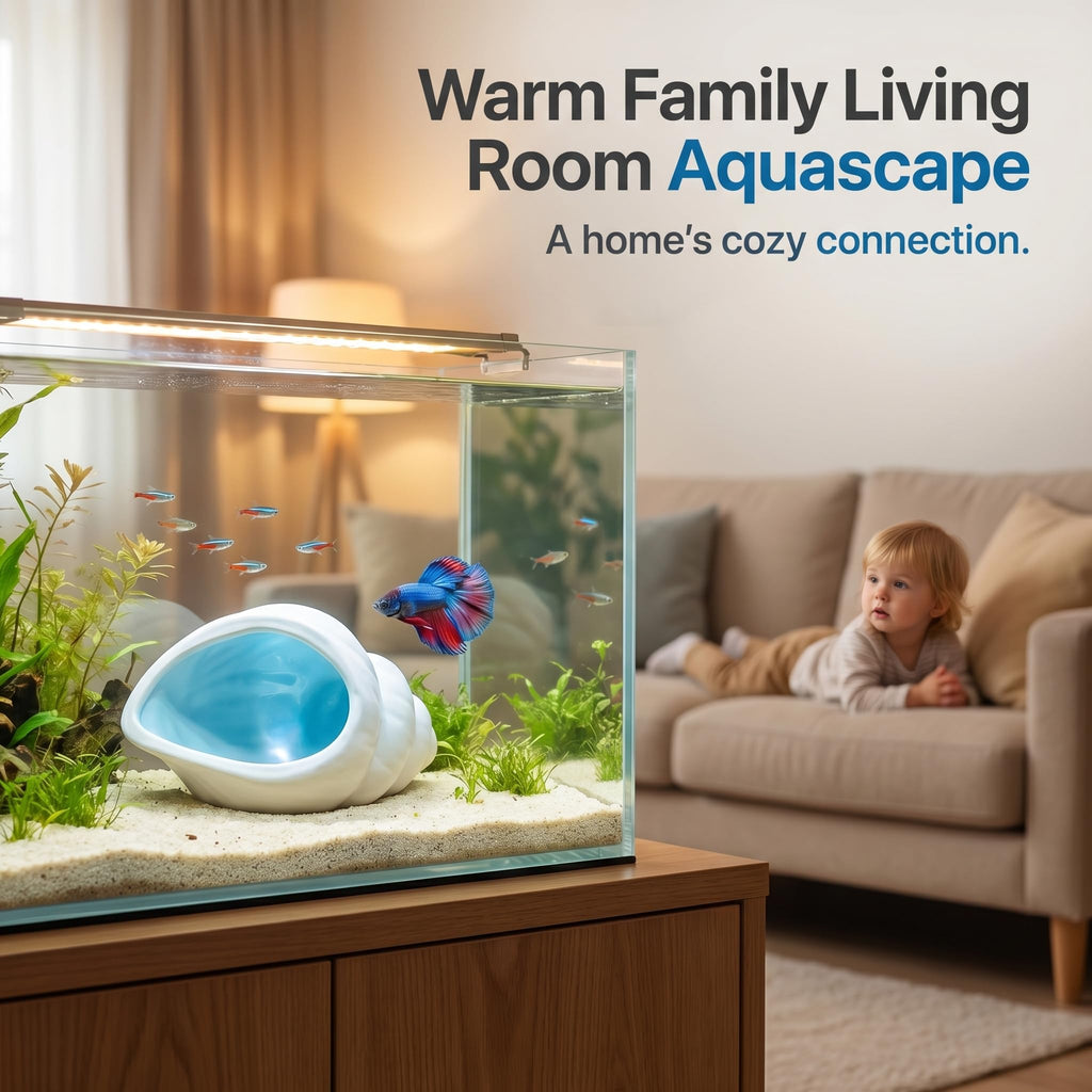 Cave d'aquarium en céramique pour Betta Fish Tank Decor