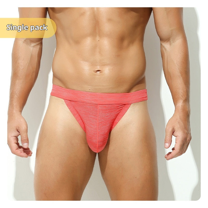 Les slips haute coupe pour hommes montrent les sous-vêtements sexy du Triangle Big Nylon