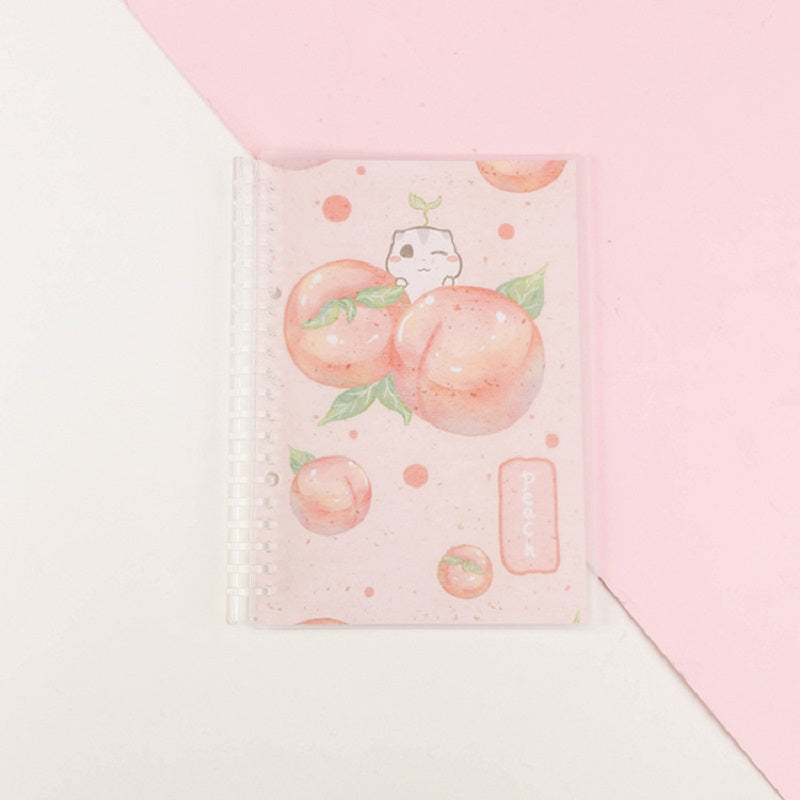 Ledger à main ensemble mignon feuille libre carnet pour les enfants étudiants