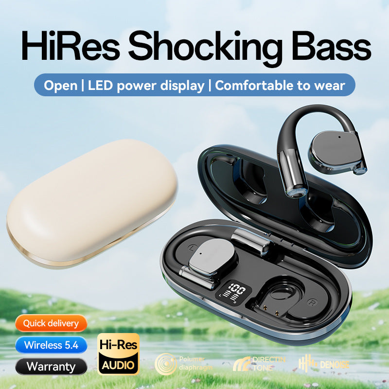 Wireless open-ear Bluetooth headphones
