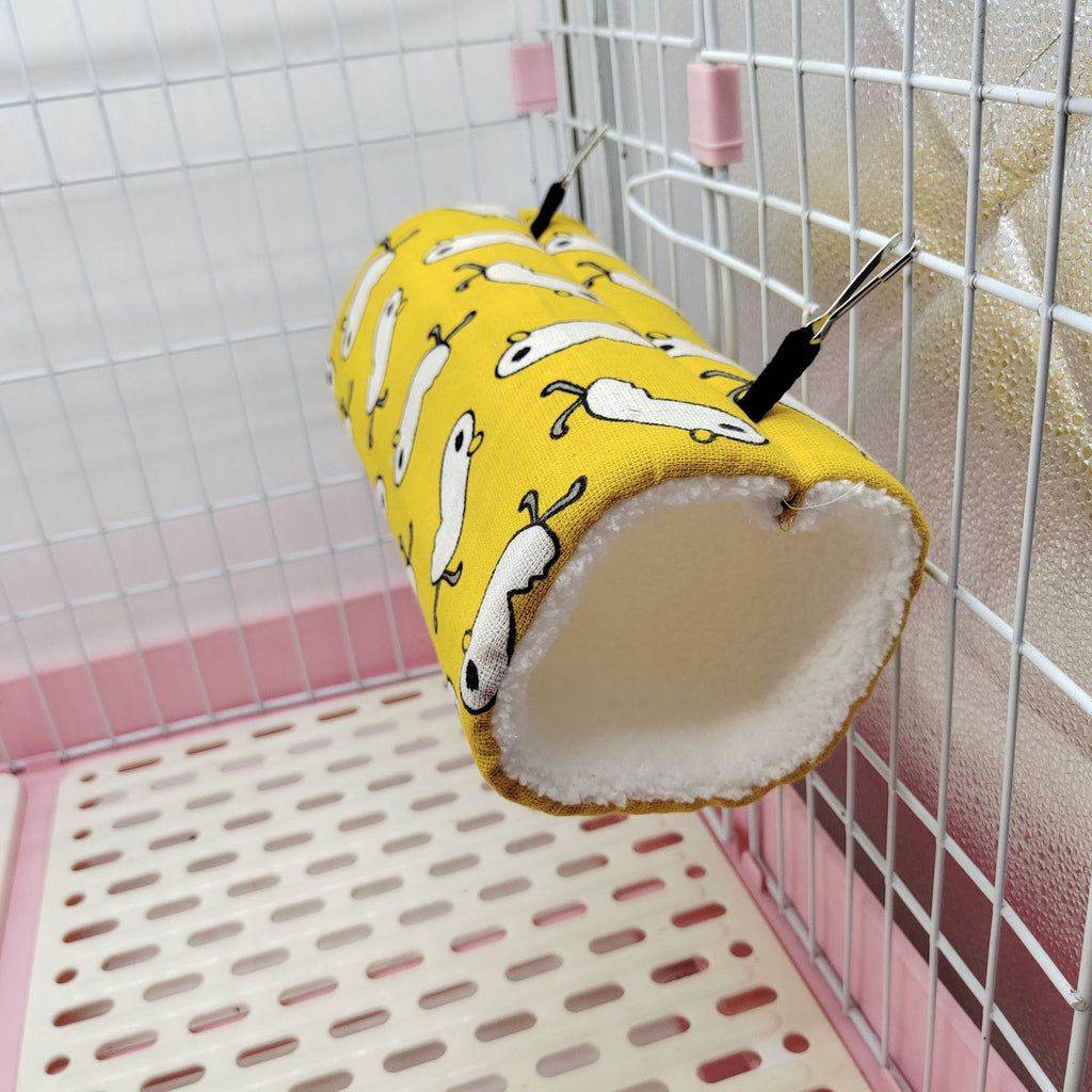 Sugar Glider Ferret Dutch Pig Flower Branche Souris Guinée Pig Super Soft Plush Tunnel Nest