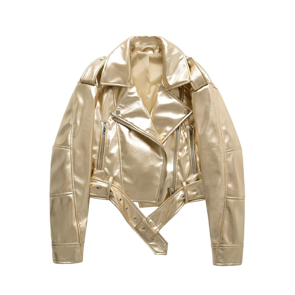 Best-seller Street style Retro Tundown Collar Loose Laved Jacket