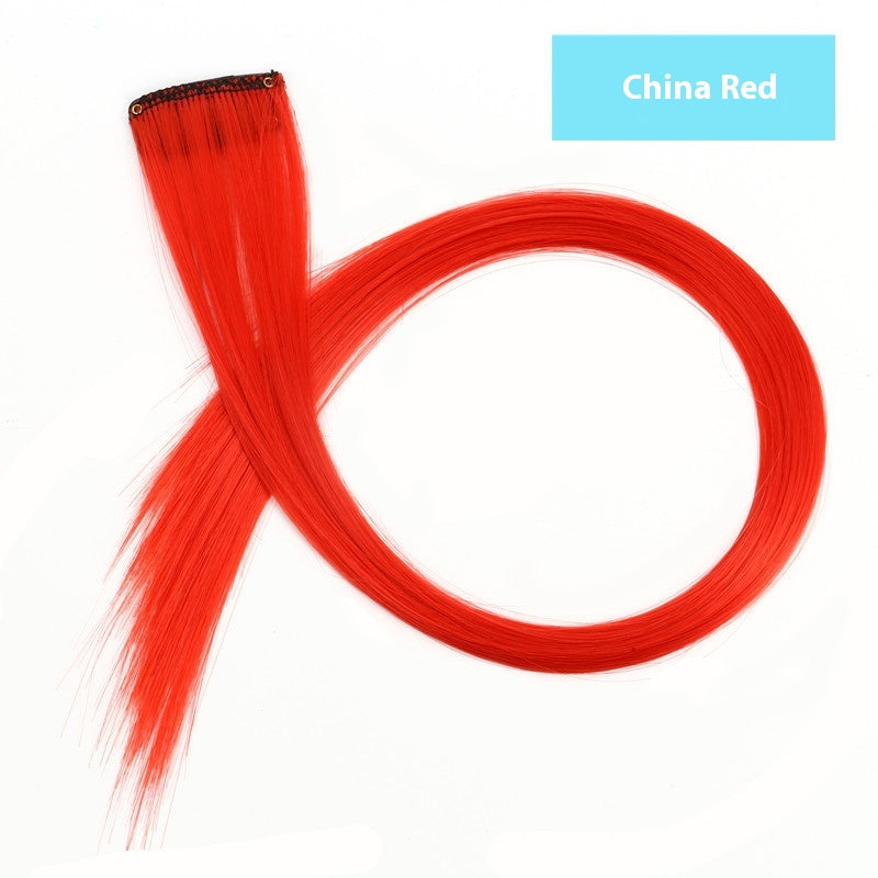 Couleur cheveux suspension oreille perruque teinte ensemble cheveux extension couleurs bandes
