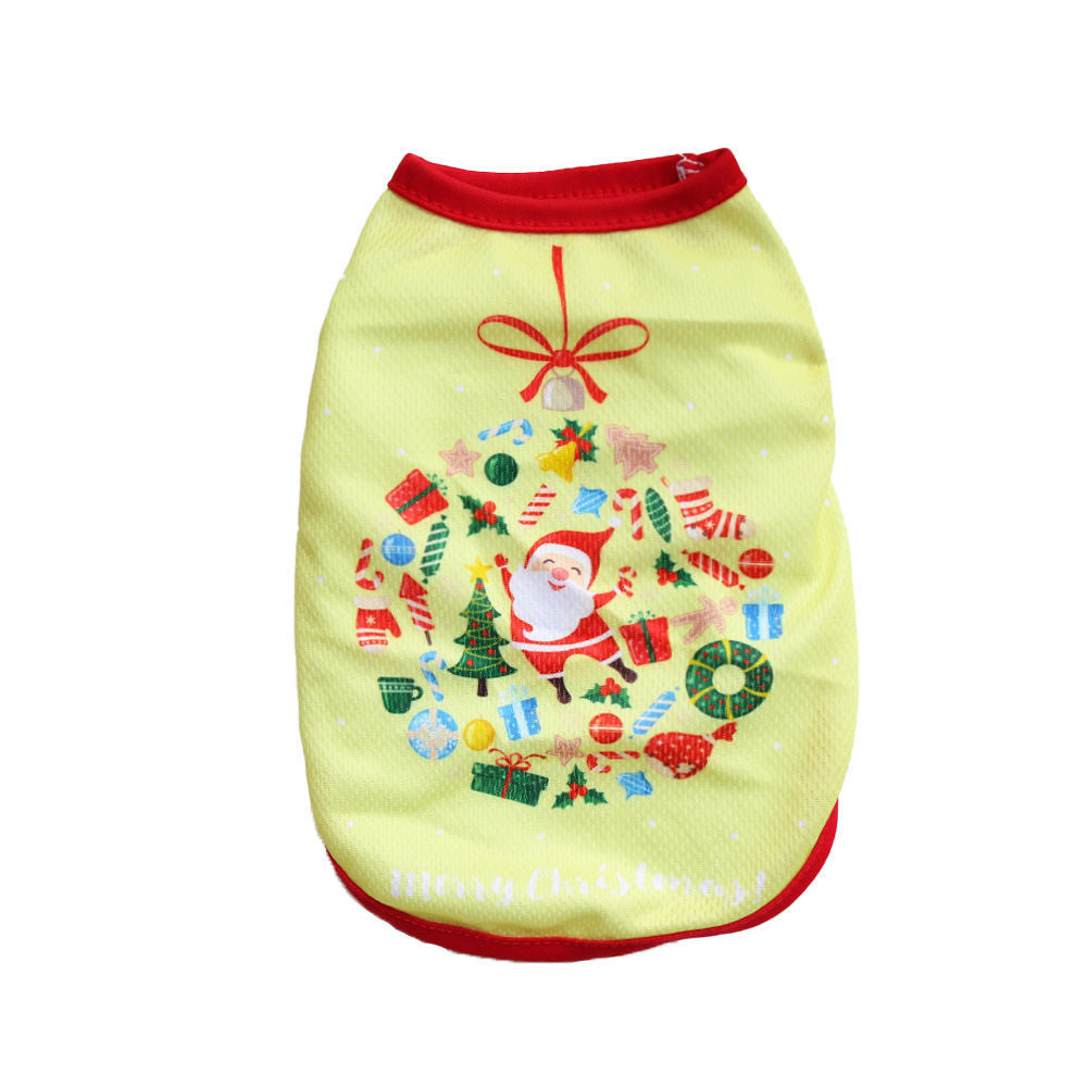 Noël édition limitée Veste de vêtements de chat et de chien pour petit Pete style court non Sheddin