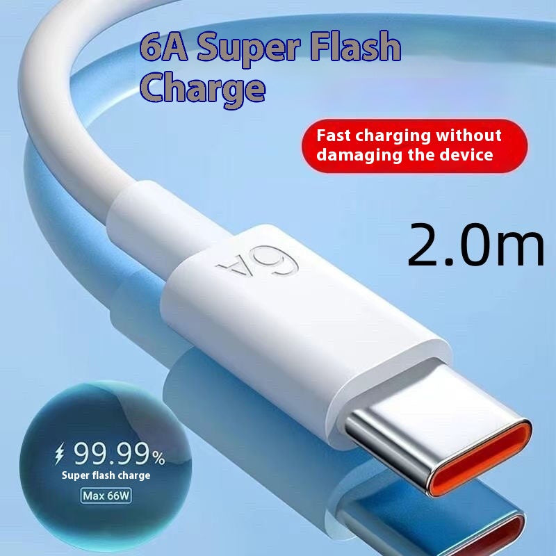 Câble de données à charge rapide 6A de type C