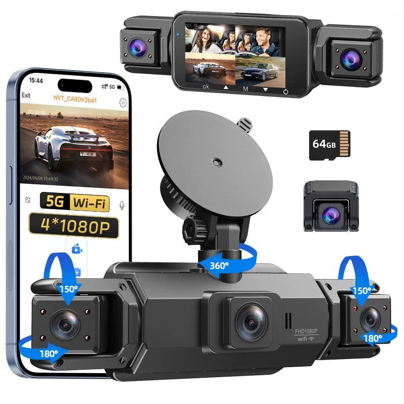 La 4K 1080P HD Dashcam supporte la connectivité Smartphone