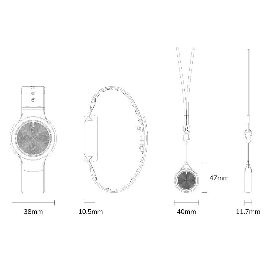 Bracelet de positionnement Bluetooth du capteur d'accélération NFC d'urgence