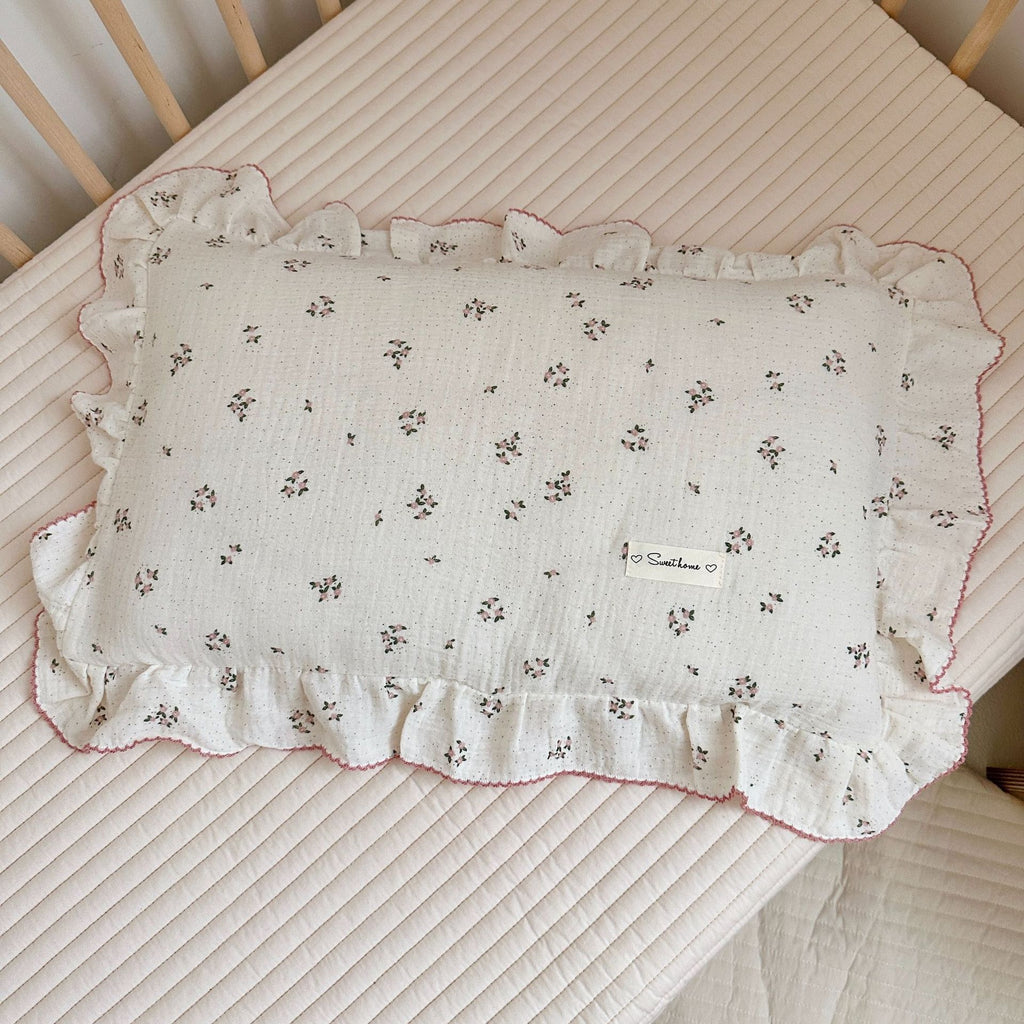 Coussin en coton floral de style coréen Gauze
