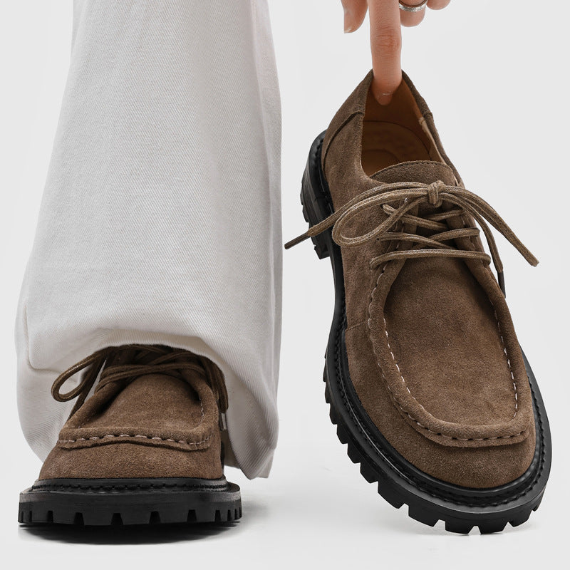 Chaussures Retro Dentelle-Soleil Épaisseur