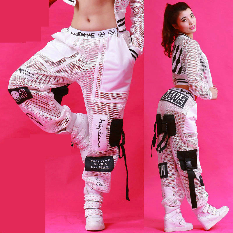 Femelle Autumn Handsome Trendy Ins Hip-hop Loose Leggings