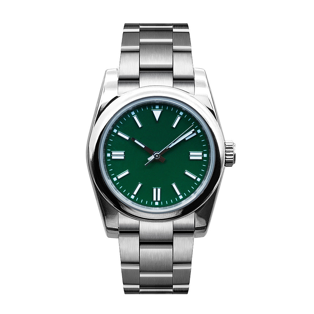 Montre mécanique automatique étanche 5ATM en acier inoxydable pour homme