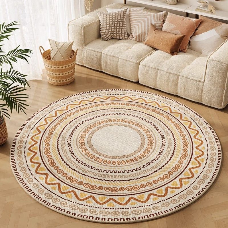 Rug rond de style bohème du ménage