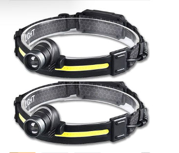 Multifonctionnel Silicone Night Running Induction télescopique Zoom Outdoor Led Emergency Lig