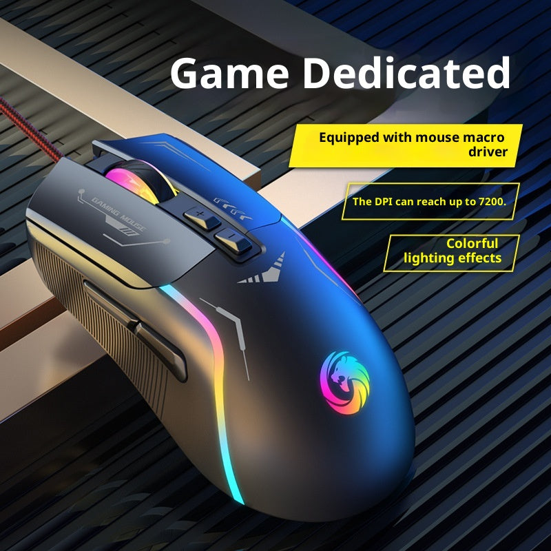 Gaming E-sports Maison Souris filaire universelle