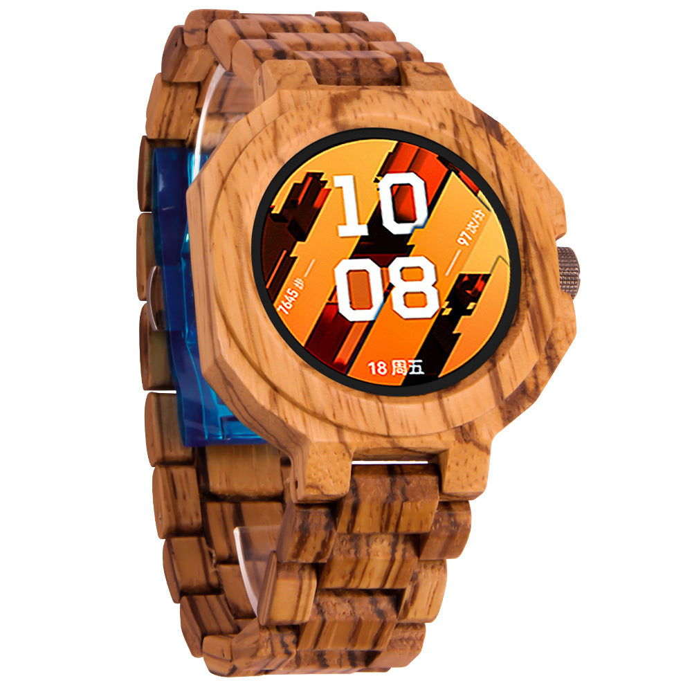 Minimalist et Multifonctionnel Neutre Montre Sandalwood