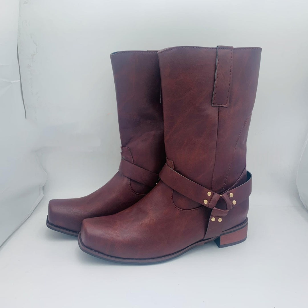 Bottes de cheville cloutées pour femmes