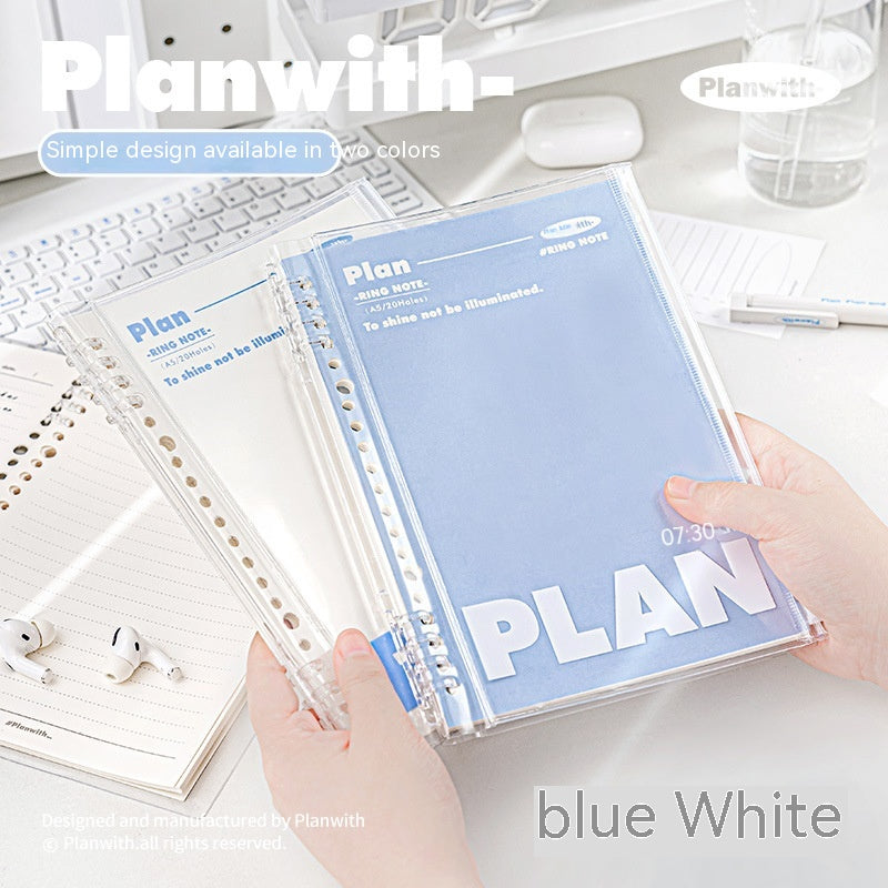 A5 can store a spiral-bound notebook