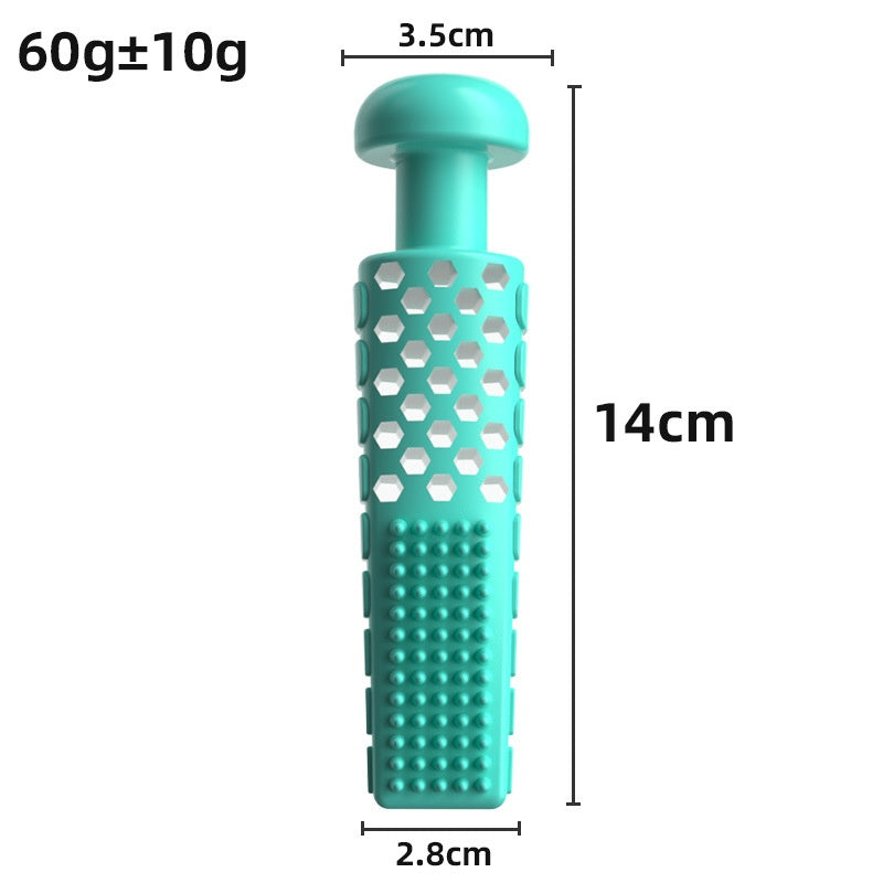 Jouet d'animal fournitures Dentpaste de type jouet de gnawing TPR bâton soulageant les molaires suffy