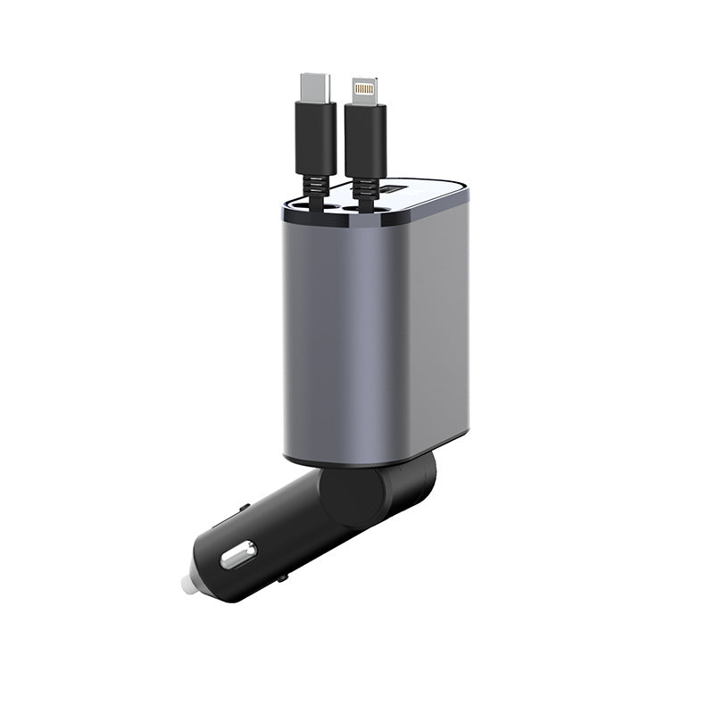 Affichage numérique Chargeur Adaptateur USB Cigarette Lighter One to Four