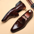 Chaussures de robe homme d'affaires en métal