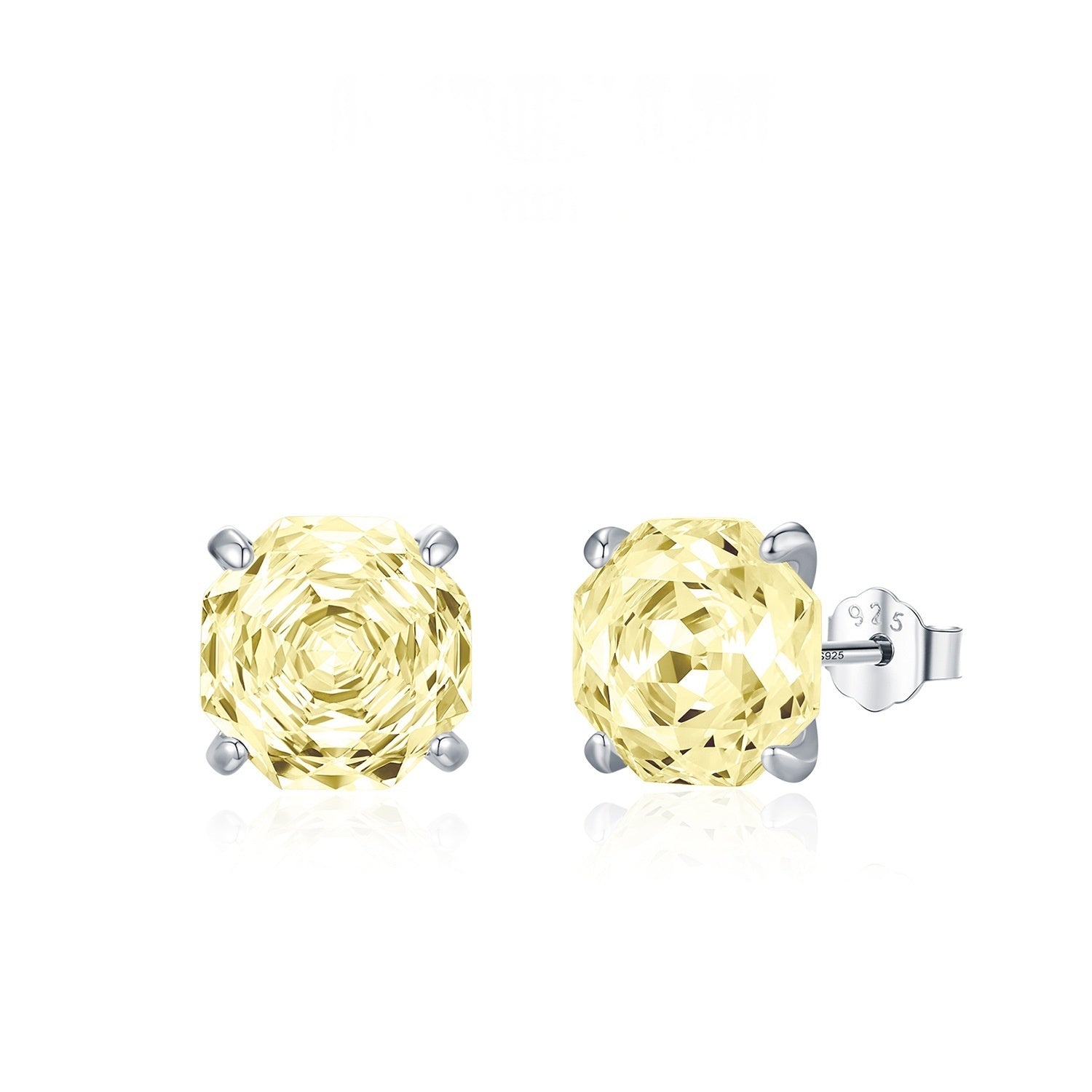 Boucles d'oreilles en diamant brillant taille rose Unisex Accessoire