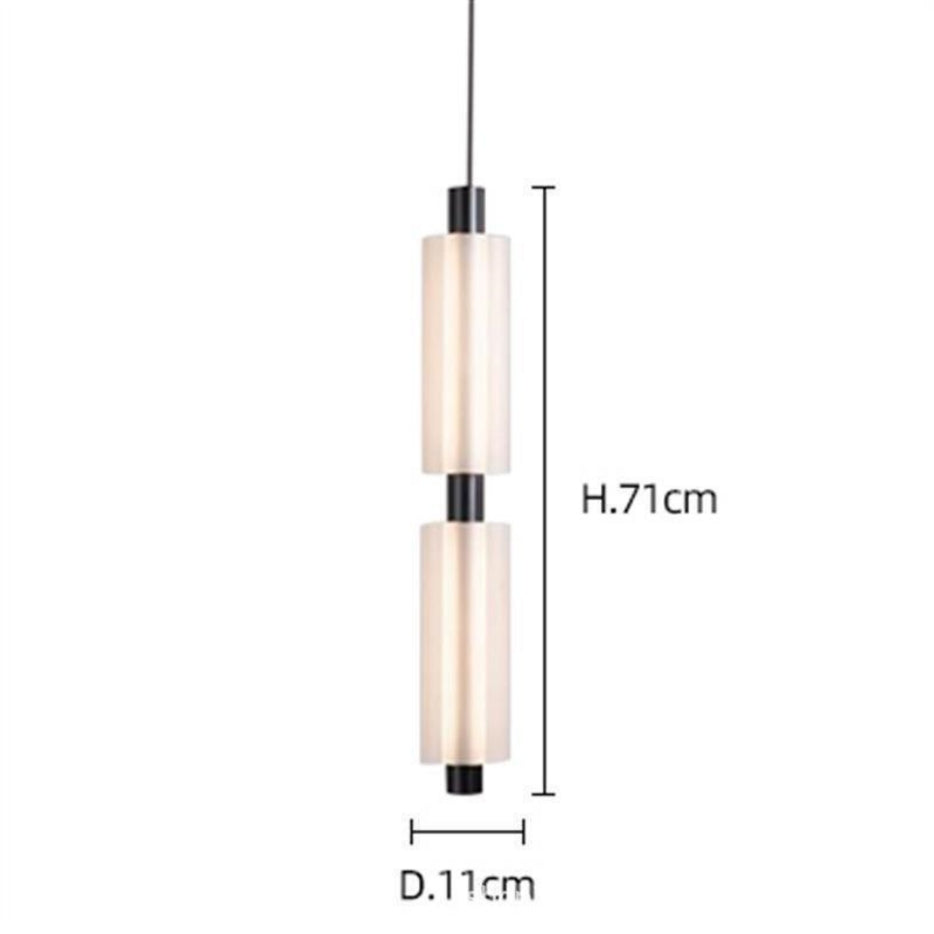 Lampe pendentif côté lit acrylique postmoderne