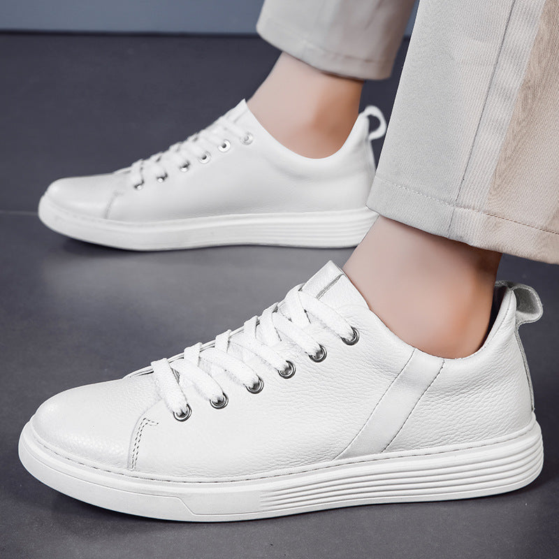 Ressort en cuir véritable à faible coupe