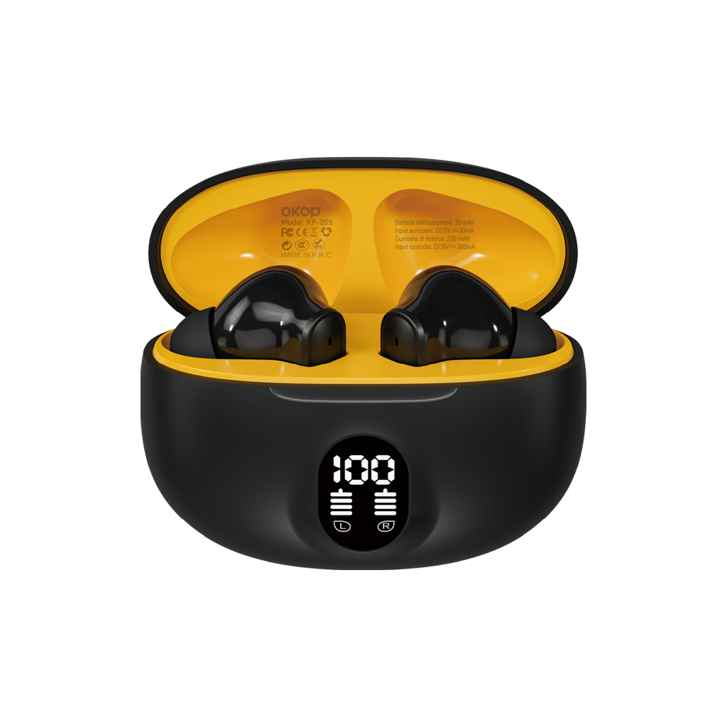 KP-205 Affichage numérique In-Stock Ecouteurs Bluetooth Conception audio In-Ear Gaming U