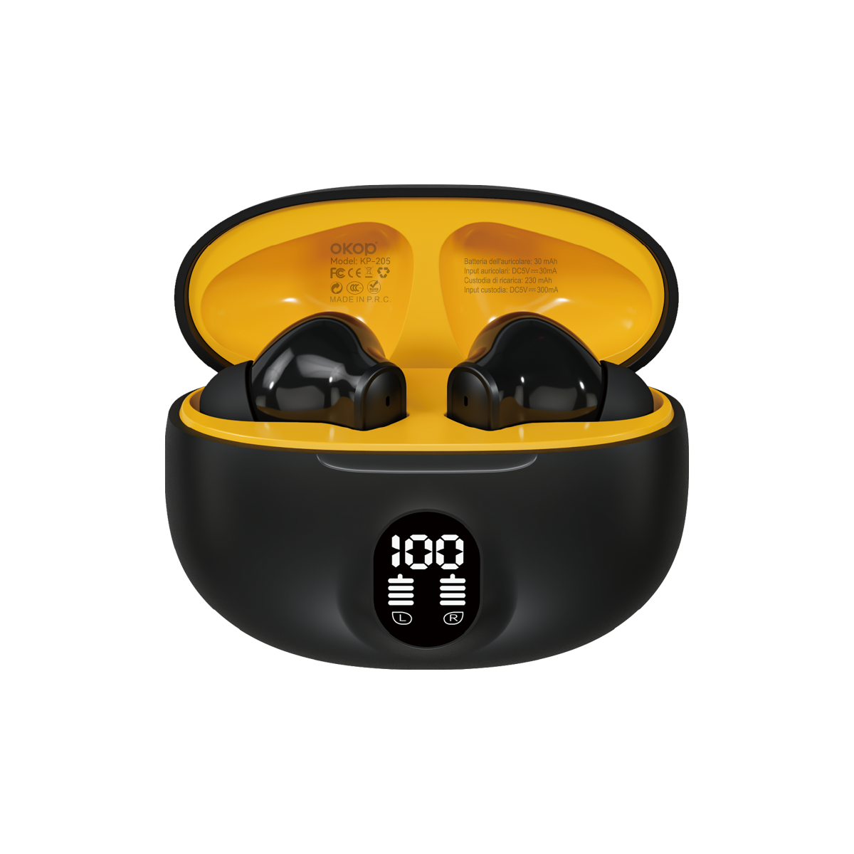 KP-205 Affichage numérique In-Stock Ecouteurs Bluetooth Conception audio In-Ear Gaming U