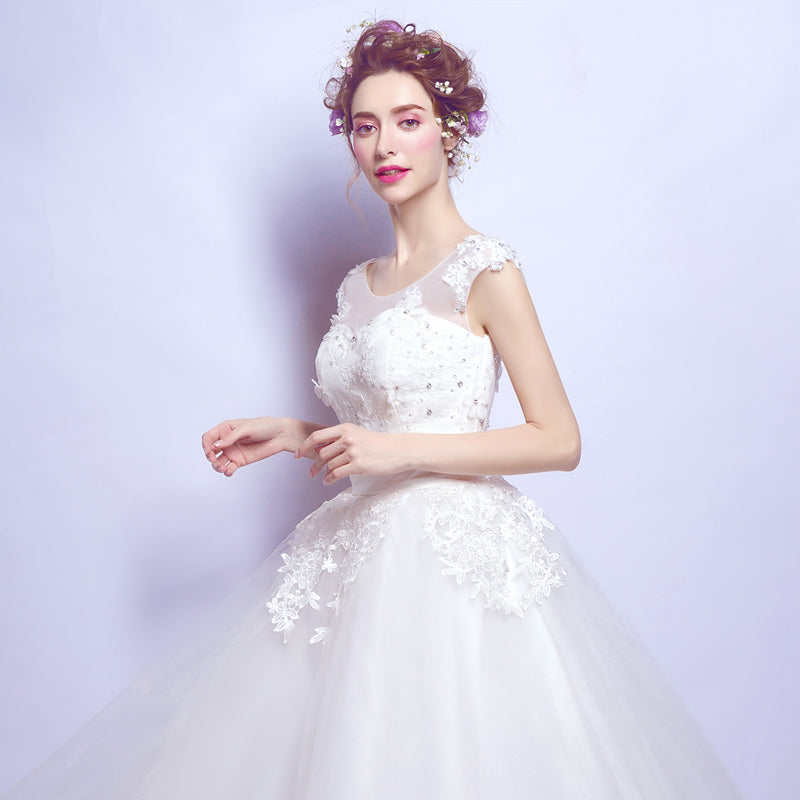 Robe de luxe blanche courte date