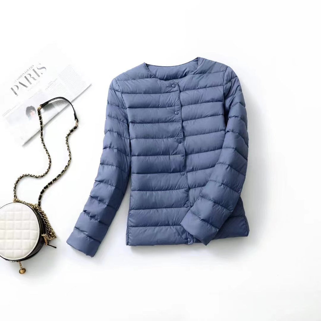 Femmes Léger Blanc Duck Down Jacket