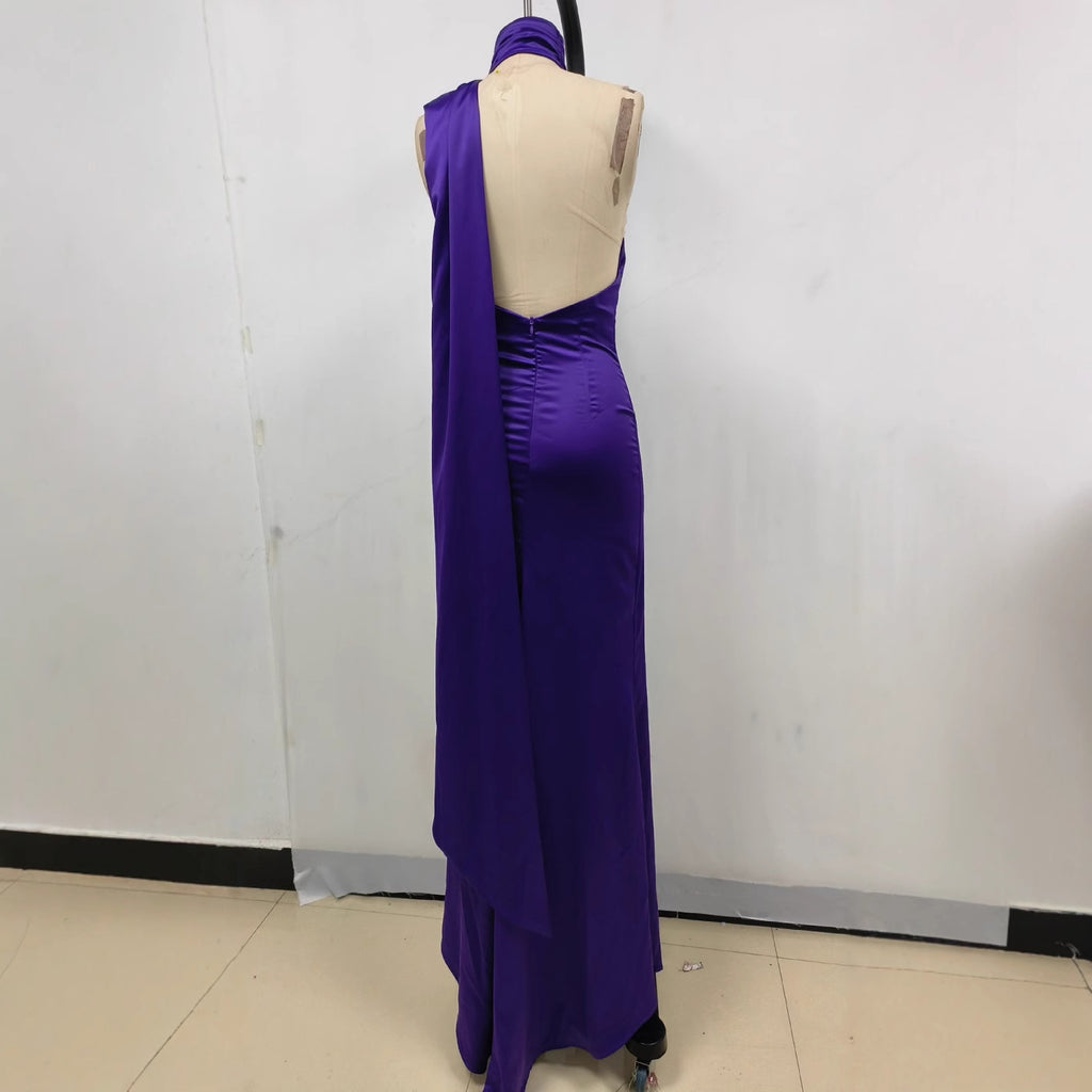 Robe de soirée pour porte-couleur haute taille