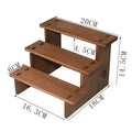 Affichage de rangement en bois à niveaux pour jouets Unité de rayonnage en bois massif