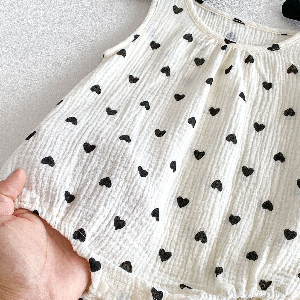 Combinaison sans manches Romper pour bébé fille