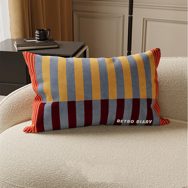 Long striped cushion