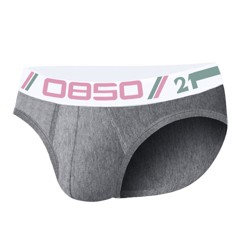 Sous-vêtements en coton pour hommes Sexy Confortable Respirant Solid Couleur Basse Taille Convex