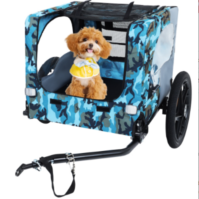 Remorque de vélo pour animaux de compagnie robuste Utdoor avec tout terrain de 16 pouces Roues & universelles