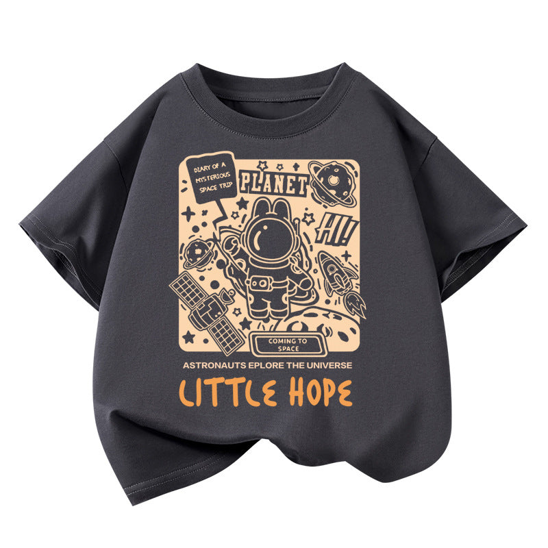 T-shirt en coton à manches courtes pour garçons