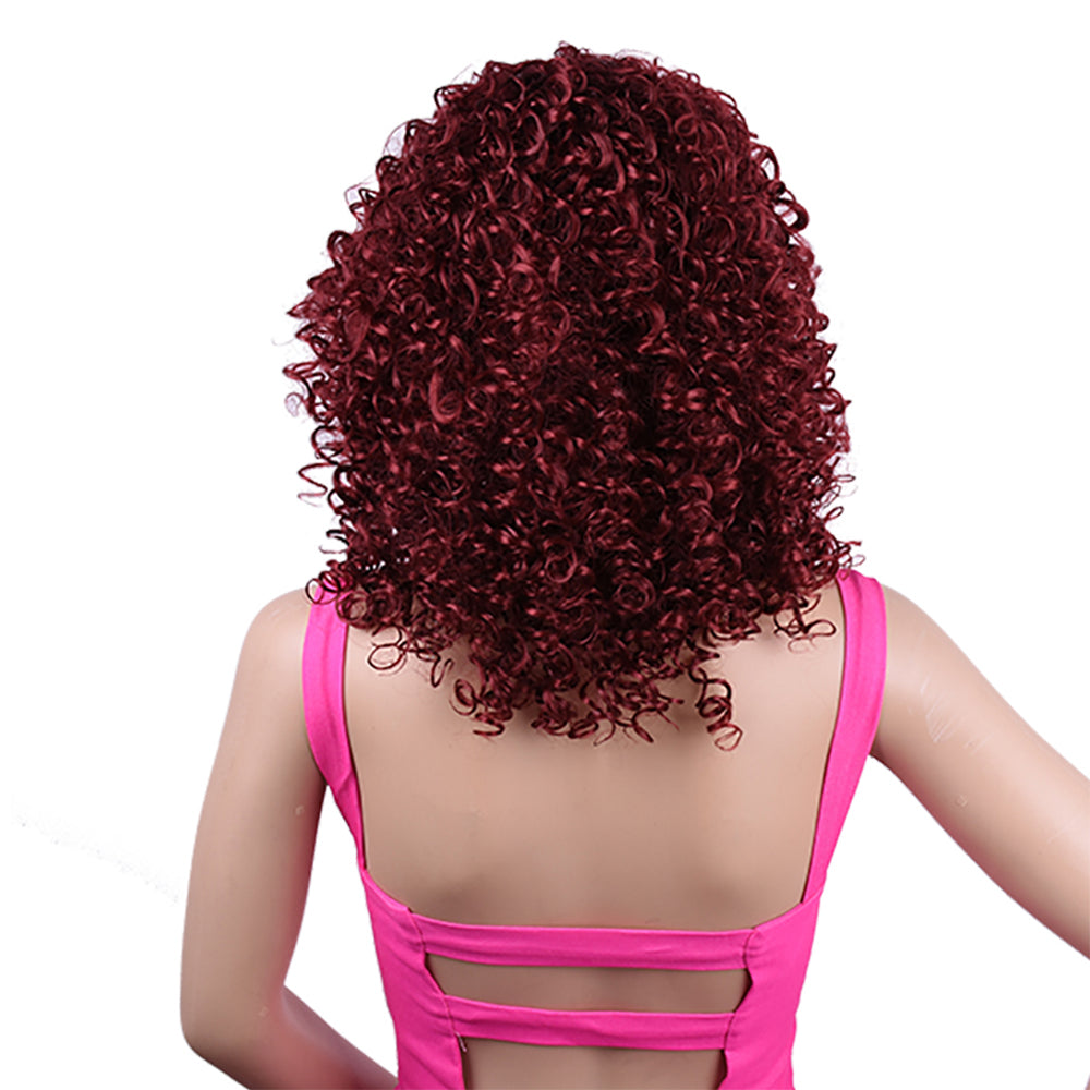 Synthétique Afro Curly Perruques africaines pour femmes noires